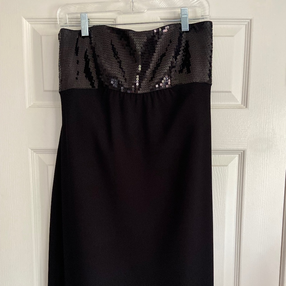 Ann Taylor Black Strapless Mini